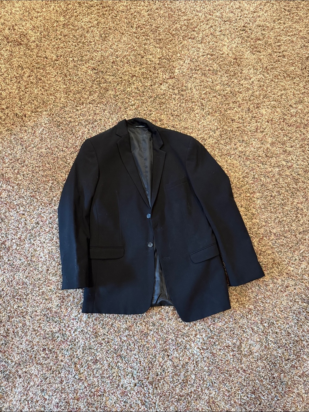 Calvin Klein Black Two-Button Sport Coat
